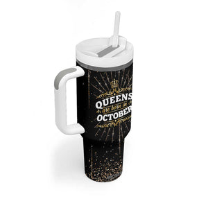 Birthday Gifts For Women Tumbler With Handle Queens Are Born In October TB09 Print Your Wear