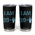 Funny Birthday Gifts Tumbler Cup I Am 39 Plus One Middle Finger Xray Skeleton TB09 Black Print Your Wear