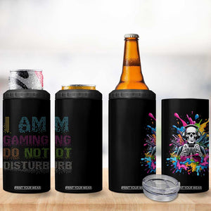 Funny Gamer 4 in 1 Can Cooler Tumbler I Am Gaming Do Not Disturb TB09 Print Your Wear