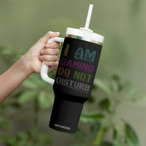 Funny Gamer Tumbler With Handle I Am Gaming Do Not Disturb TB09 Print Your Wear