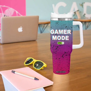 Funny Gamer Tumbler With Handle I Paused My Game To Be Here TB09 Print Your Wear