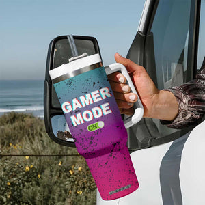 Funny Gamer Tumbler With Handle I Paused My Game To Be Here TB09 Print Your Wear