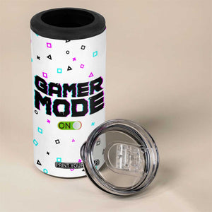 Gifts For Gamer 4 in 1 Can Cooler Tumbler Gamer Mode On Gaming Teenage Boys Men TB09 Print Your Wear