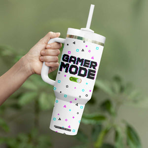 Gifts For Gamer Tumbler With Handle Gamer Mode On Gaming Teenage Boys Men TB09 Print Your Wear