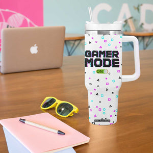 Gifts For Gamer Tumbler With Handle Gamer Mode On Gaming Teenage Boys Men TB09 Print Your Wear