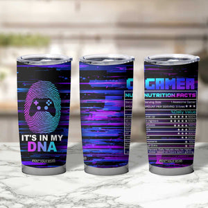 Funny Gamer Tumbler Cup Gaming Is My DNA TB09 Print Your Wear