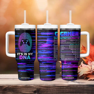 Funny Gamer Tumbler With Handle Gaming Is My DNA TB09 Print Your Wear