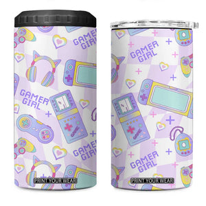 Funny Gifts For Gamer Girl 4 in 1 Can Cooler Tumbler TB09 One Size: 16 oz Checkerboard Print Your Wear