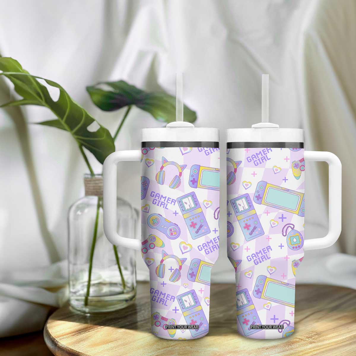 Funny Gifts For Gamer Girl Tumbler With Handle TB09 Print Your Wear