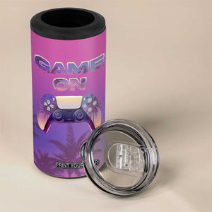 Funny Gamer 4 in 1 Can Cooler Tumbler I Am Gaming Do Not Disturb Game On TB09 Print Your Wear