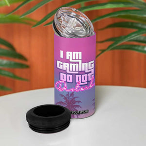 Funny Gamer 4 in 1 Can Cooler Tumbler I Am Gaming Do Not Disturb Game On TB09 Print Your Wear