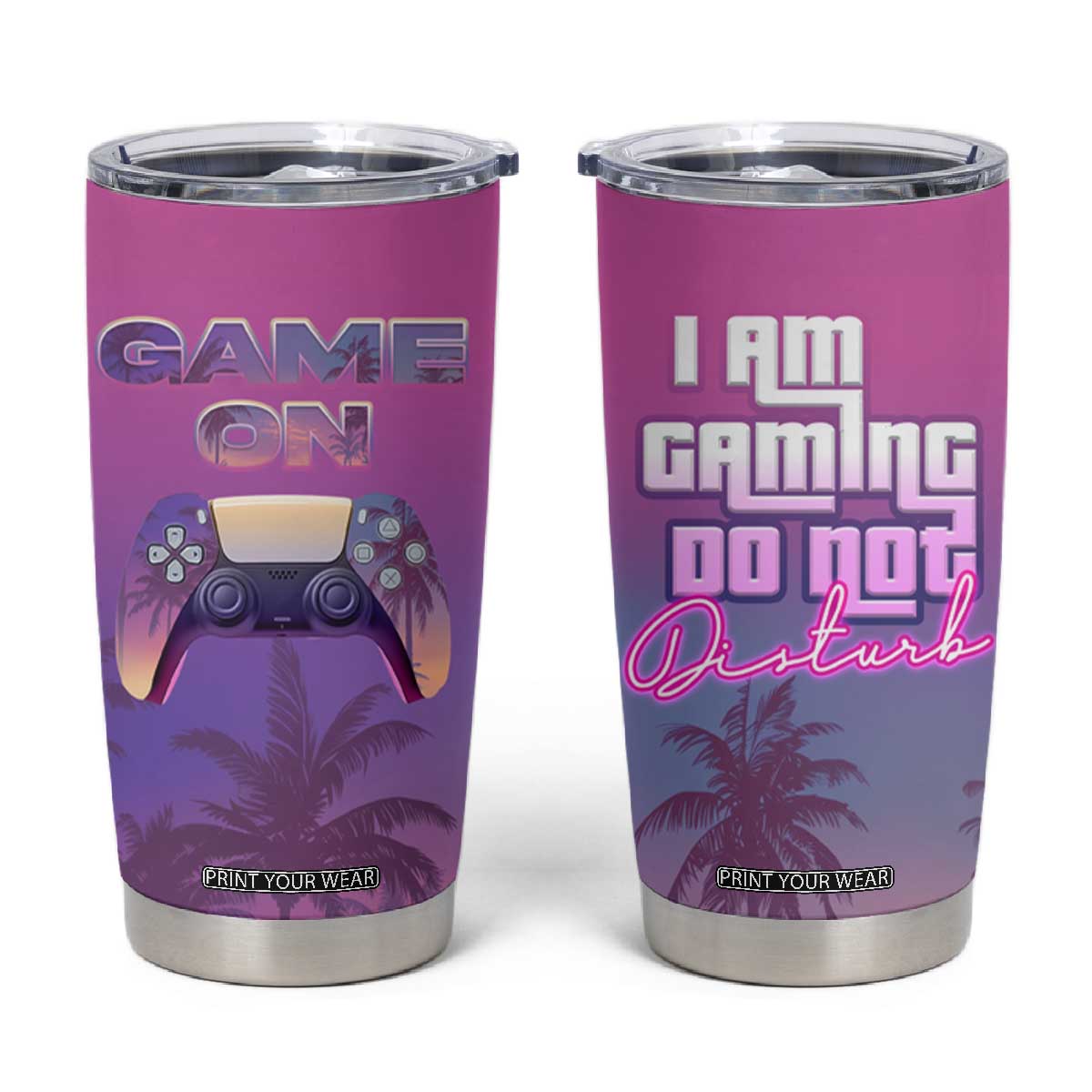 Funny Gamer Tumbler Cup I Am Gaming Do Not Disturb Game On TB09 Sunset Print Your Wear