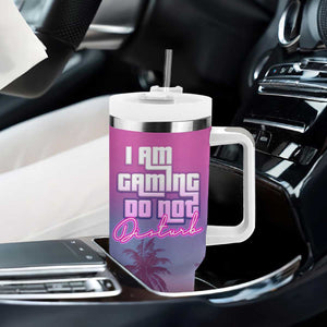 Funny Gamer Tumbler With Handle I Am Gaming Do Not Disturb Game On TB09 Print Your Wear