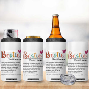 Gifts for Best Friends 4 in 1 Can Cooler Tumbler Bestie Definition TB09 Print Your Wear