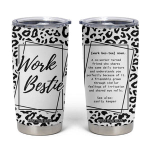 Gifts for Coworker Tumbler Cup Work Bestie Definition TB09 Leopard Print Your Wear