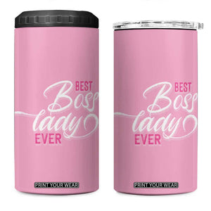 Gifts for Female Boss 4 in 1 Can Cooler Tumbler Best Boss Lady Ever TB09 One Size: 16 oz Pink Print Your Wear