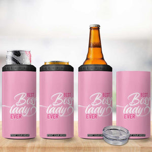 Gifts for Female Boss 4 in 1 Can Cooler Tumbler Best Boss Lady Ever TB09 Print Your Wear