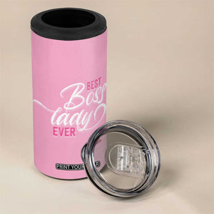 Gifts for Female Boss 4 in 1 Can Cooler Tumbler Best Boss Lady Ever TB09 Print Your Wear