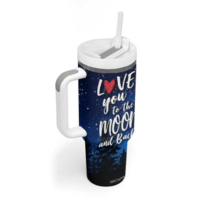 Romantic Gift for Couple Tumbler With Handle Love You To The Moon And Back TB09 Print Your Wear