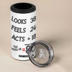 Funny 80th Birthday 4 in 1 Can Cooler Tumbler Happy 1944 80 Years Old Birthday Gifts TB10 Print Your Wear