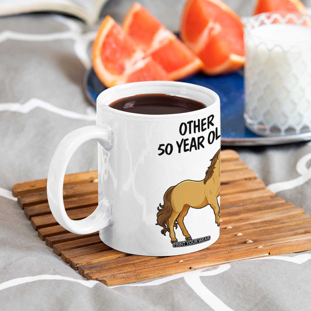 50th Birthday Coffee Mug Funny Dancing Unicorn 1976 Other 50 Year Olds TB10 Print Your Wear