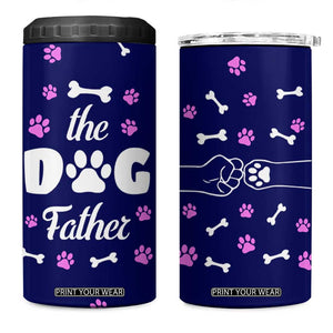 Dog Dad 4 in 1 Can Cooler Tumbler The Dog Father Gifts For Dogs Lovers TB10 One Size: 16 oz Navy Print Your Wear