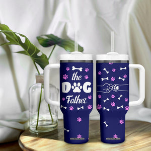 Dog Dad Tumbler With Handle The Dog Father Gifts For Dogs Lovers TB10 Print Your Wear