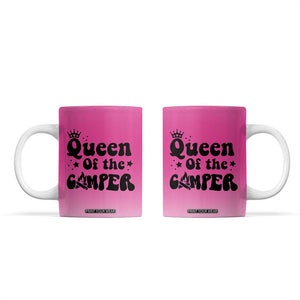Queen Of The Camper Coffee Mug RV Camping Camper Life TB10 Pink Print Your Wear