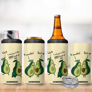 Funny Vegan Avocado 4 in 1 Can Cooler Tumbler You're The Good Kind Of Fat TB10 Print Your Wear