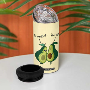 Funny Vegan Avocado 4 in 1 Can Cooler Tumbler You're The Good Kind Of Fat TB10 Print Your Wear