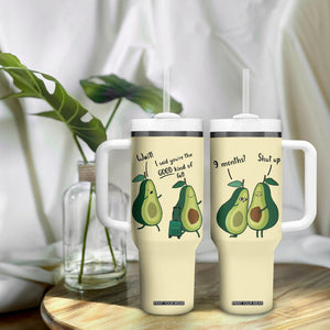 Funny Vegan Avocado Tumbler With Handle You're The Good Kind Of Fat TB10 Print Your Wear