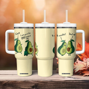 Funny Vegan Avocado Tumbler With Handle You're The Good Kind Of Fat TB10 Print Your Wear