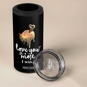 Romantic Cat Couple 4 in 1 Can Cooler Tumbler Love You More I Win Birthday Ideas for Her Couple Wife Family TB10 Print Your Wear