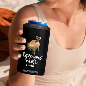 Romantic Cat Couple 4 in 1 Can Cooler Tumbler Love You More I Win Birthday Ideas for Her Couple Wife Family TB10 Print Your Wear