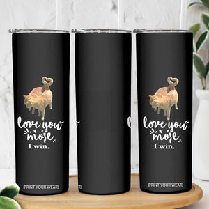 Romantic Cat Couple Skinny Tumbler Love You More I Win Birthday Ideas for Her Couple Wife Family TB10 Print Your Wear