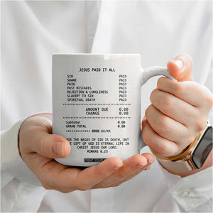 Christian Inspirational Coffee Mug Bible Verses Christian Gift Jesus Paid It All TB10 Print Your Wear