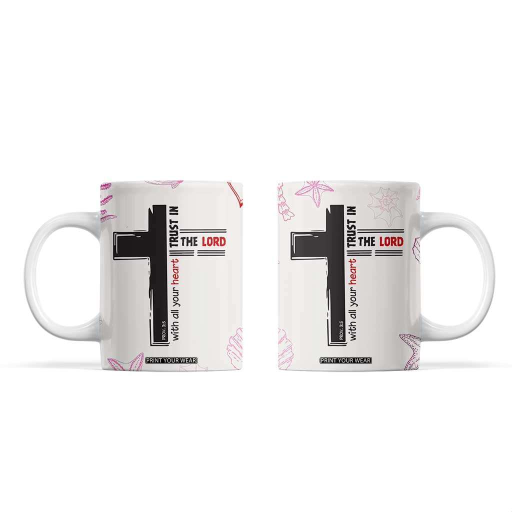 Christian Gifts For Women Coffee Mug Trust In The Lord Encouraging Bible Verse Inspirational Gift TB10 Beige Print Your Wear