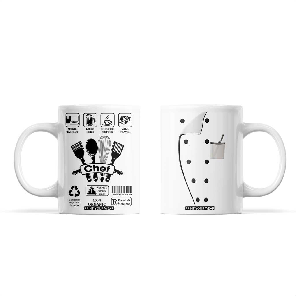 Chef Gifts Coffee Mug Gifts For Cooking Lovers Culinary Students TB10 White Print Your Wear