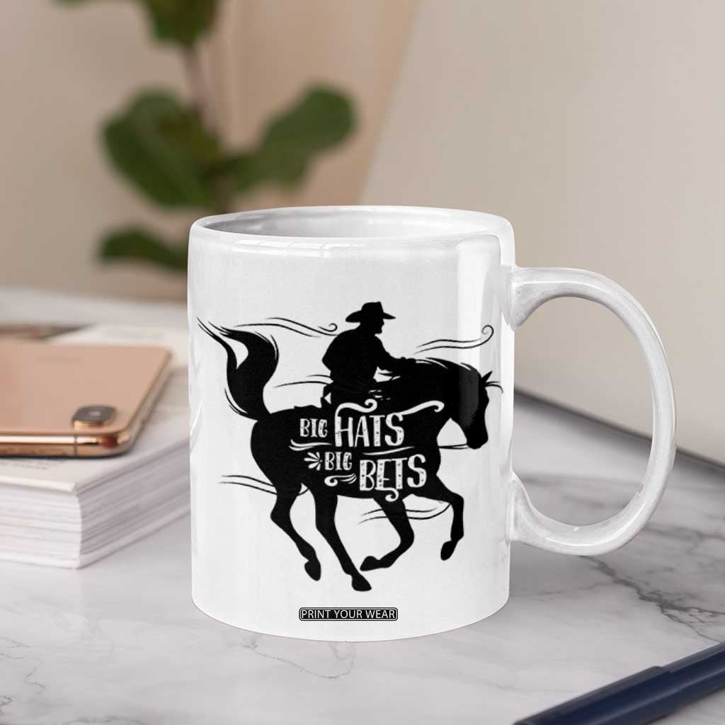 Funny Horse Racing Coffee Mug Big Hats Big Bets Derby Party TB10 Print Your Wear