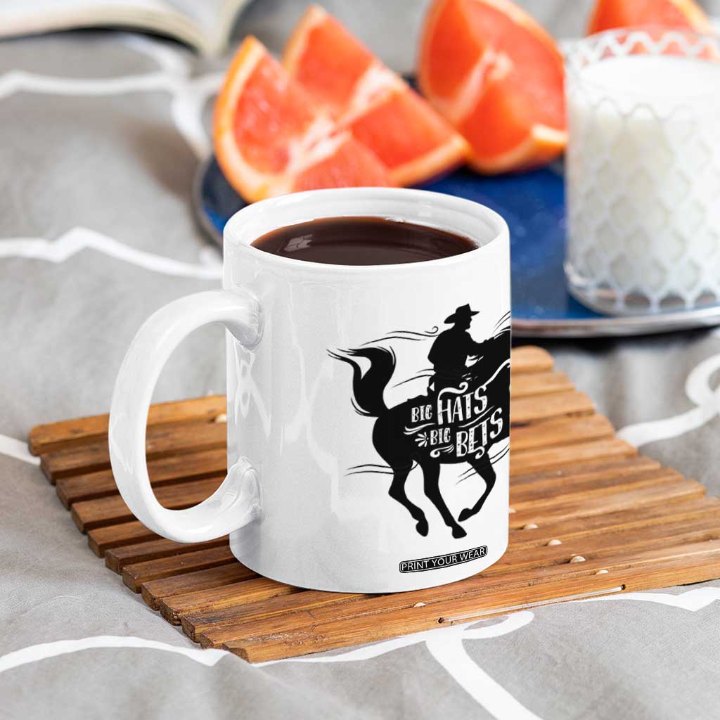 Funny Horse Racing Coffee Mug Big Hats Big Bets Derby Party TB10 Print Your Wear