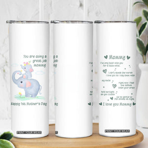 New Mom Skinny Tumbler Happy 1st Mother's Day Gifts for First Time Mothers TB10 Print Your Wear