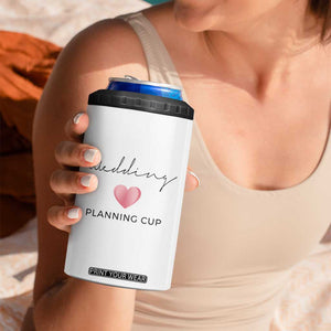 Wedding Shower 4 in 1 Can Cooler Tumbler Wedding Planning Cup Engagement Gifts for Couples TB10 Print Your Wear