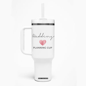 Wedding Shower Tumbler With Handle Wedding Planning Cup Engagement Gifts for Couples TB10 Print Your Wear