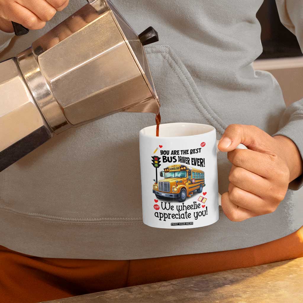 Bus Driver Gifts Coffee Mug School Bus Driver Christmas Appreciation Retired Drivers Gift TB10 Print Your Wear