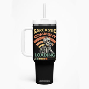 Funny Vintage Tumbler With Handle Sarcastic Comment Loading Humor Gifts for Men TB10 Print Your Wear