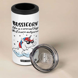 Thank You Gifts for Bosses 4 in 1 Can Cooler Tumbler Bossicorn Like A Normal Boss But More Awesome TB10 Print Your Wear