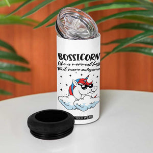 Thank You Gifts for Bosses 4 in 1 Can Cooler Tumbler Bossicorn Like A Normal Boss But More Awesome TB10 Print Your Wear