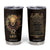 Leo Birthday Tumbler Cup Born in July August Lion Zodiac Symbol Horoscope Astrology TB10 Brown Print Your Wear