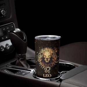 Leo Birthday Tumbler Cup Born in July August Lion Zodiac Symbol Horoscope Astrology TB10 Print Your Wear