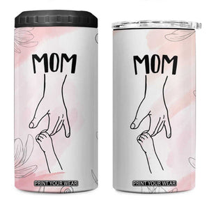 Mom Gifts 4 in 1 Can Cooler Tumbler Mama Holding Hands Mothers Day Gift TB10 One Size: 16 oz Pink Print Your Wear